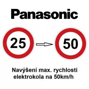Služba navýšení rychlosti elektrokola 50km/h PANASONIC - Chip tuning