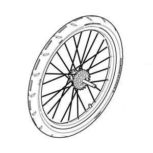 Thule Rear Wheel Right - Thule Courier 54785