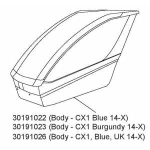 Tělo Blue CX1 30191022