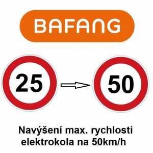 Služba navýšení rychlosti elektrokola 50km/h BAFANG - Chip tuning