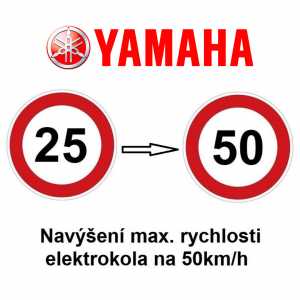 Služba navýšení rychlosti elektrokola 50km/h YAMAHA - Chip tuning